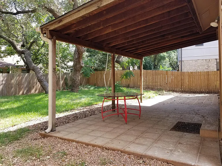 Backyard patio