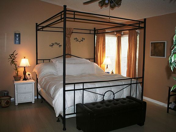 Oasis of a Master Bedroom with brand new top of the line flooring.