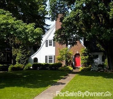 House and front lawn