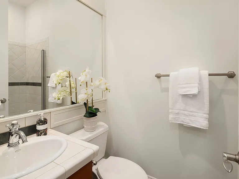 Powder room on first floor