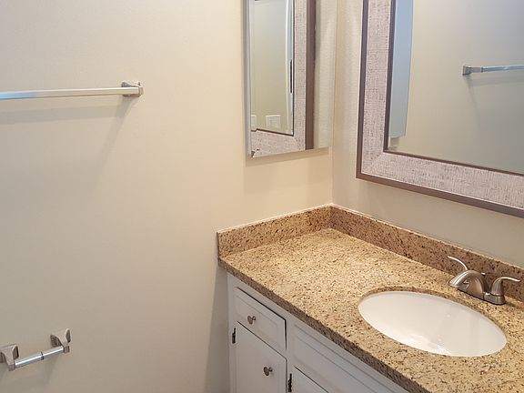 Master bath with new granite