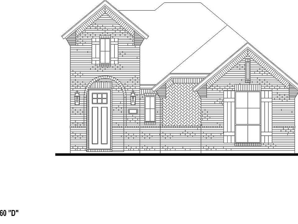 Plan 1450 Elevation D