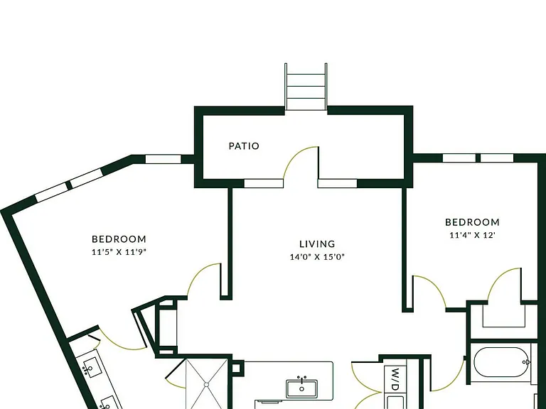 B2J floor plan The Hartley at Blue Hill
