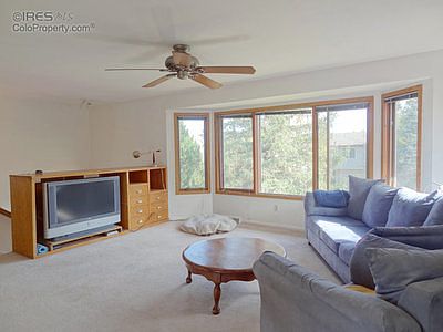 Living room with built-in entertainment center