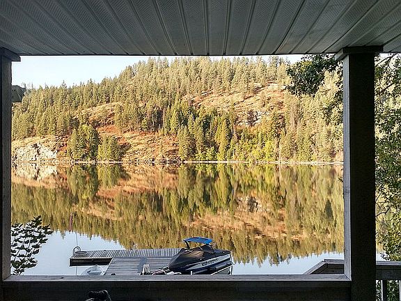 From the covered deck