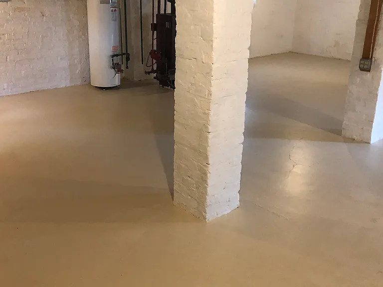 Lower Level hot water tank and gas furnace