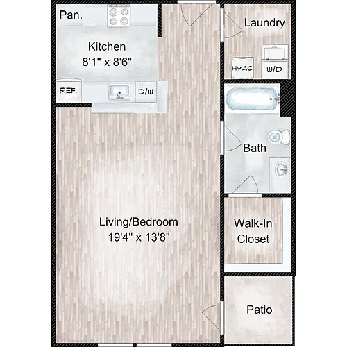 Floor plan Studio