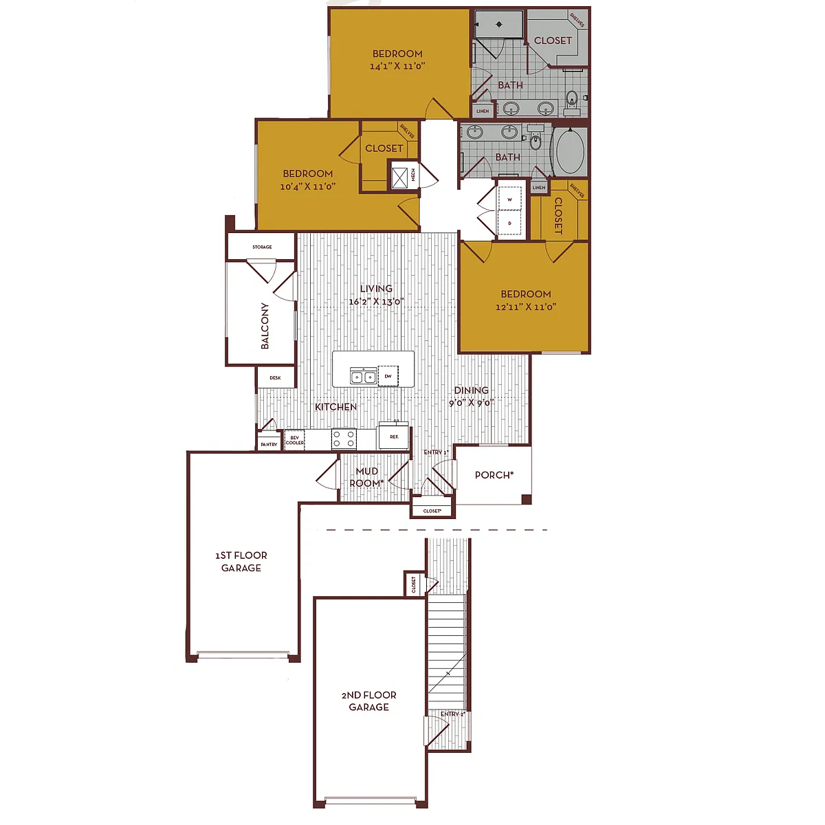 Floor plan D1G