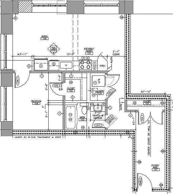 Floor plan 1C