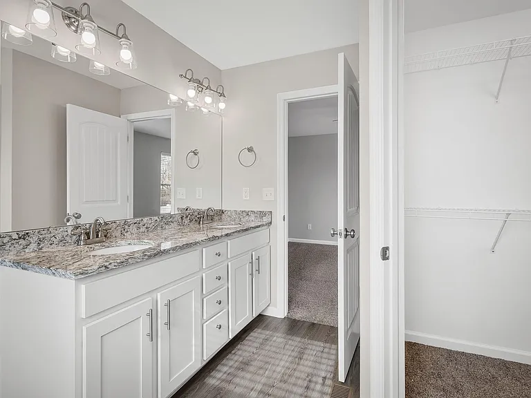Primary Bathroom and Walk-in Closet