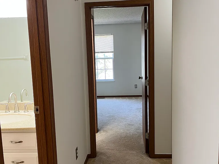 hallway looking into master bedroom