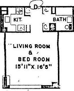 5th image of 350 W 51st St APT 8D