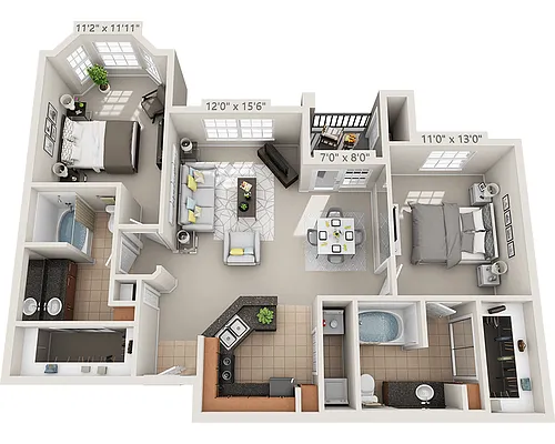 Floor plan Plan 5 (B2B)