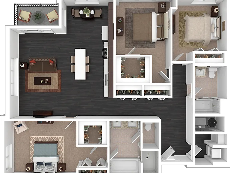 C2 3D Floor plan C2 3D Floor plan