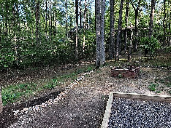 Firepit area & side of slope