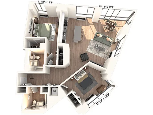 Floor plan B6-Renovated