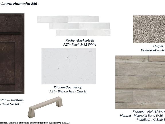 Images are for general reference. Materials subject to change based on availability