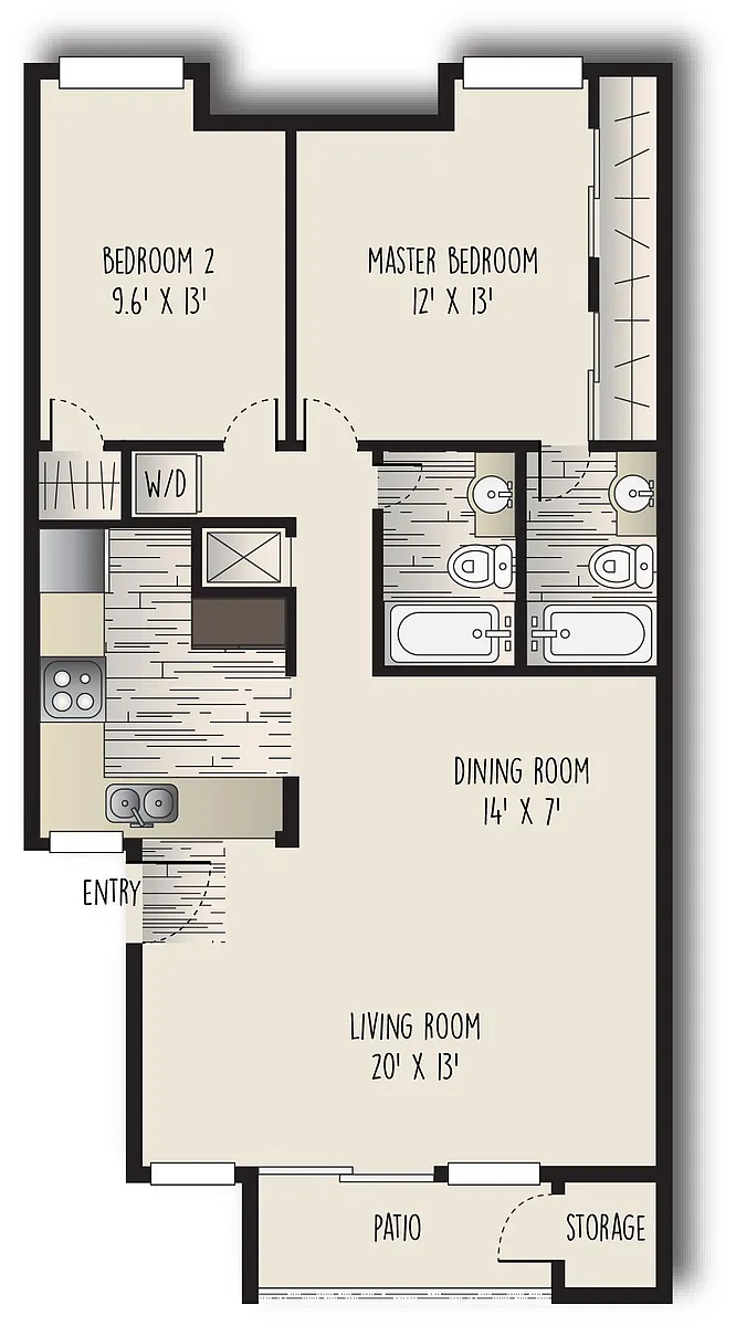 Floor plan The Broadway