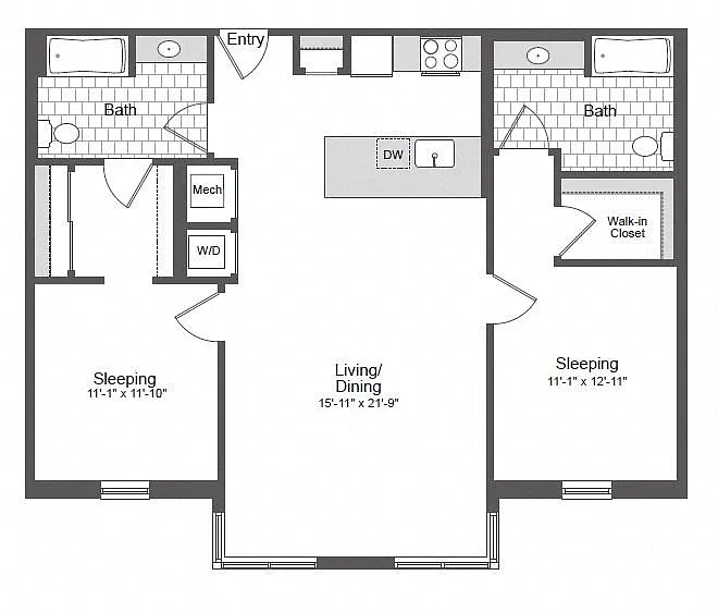 Floor plan B15