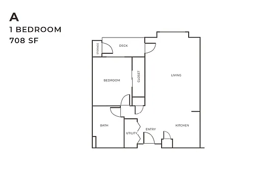 Floor plan 1X1 A