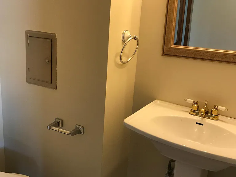 First floor half bath