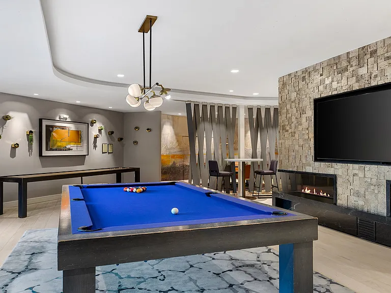 Play a round of pool at the resident clubroom