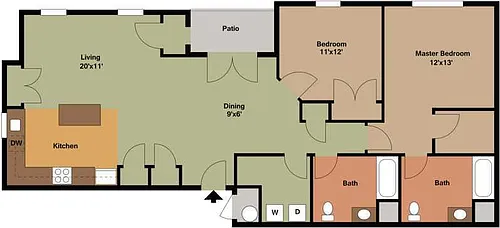 Floor plan 2 Bedroom