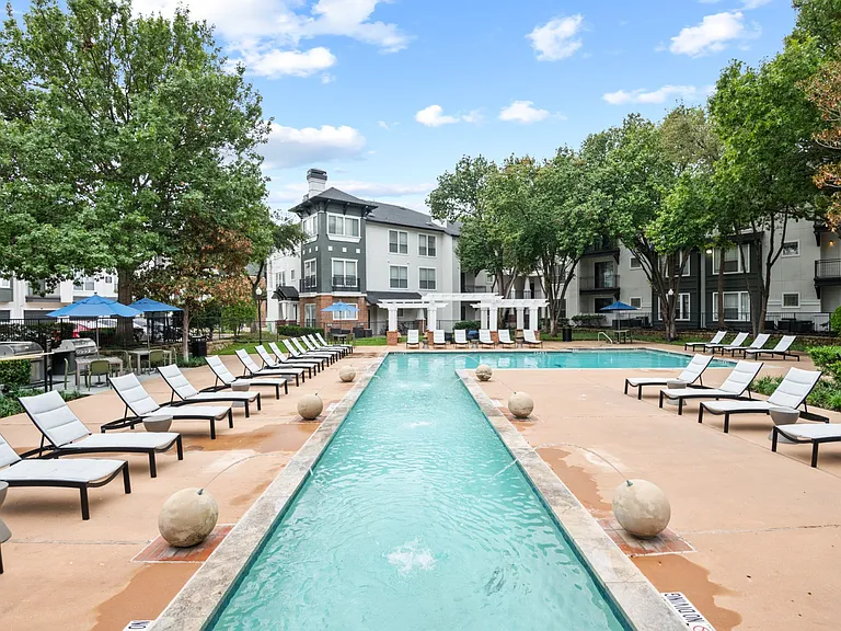 Plush lounge chairs at Mission Gate in Plano TX