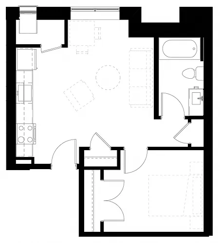 Floor plan 1E