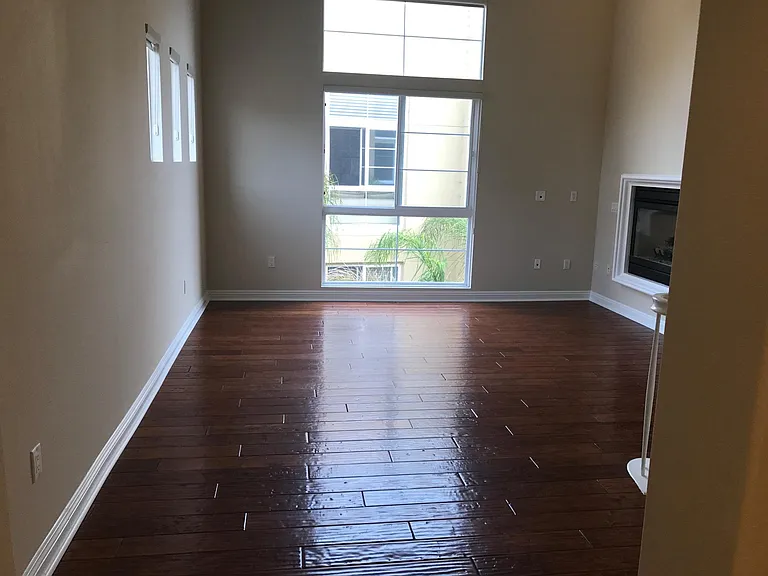 Living Room with Double Sided Fireplace