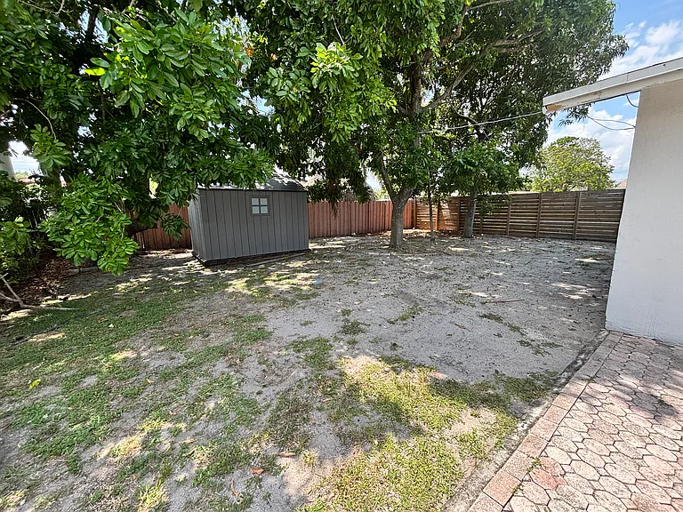 Backyard shed storage