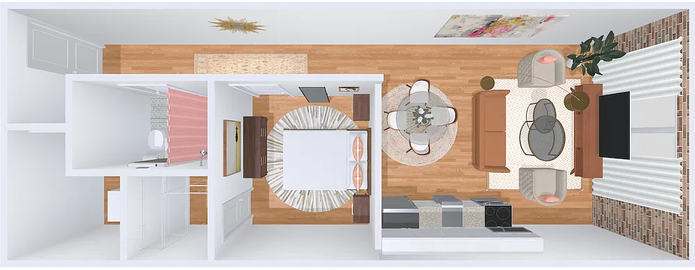 Floor plan 1bd/1b 12
