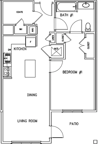 Floor plan One Bedroom