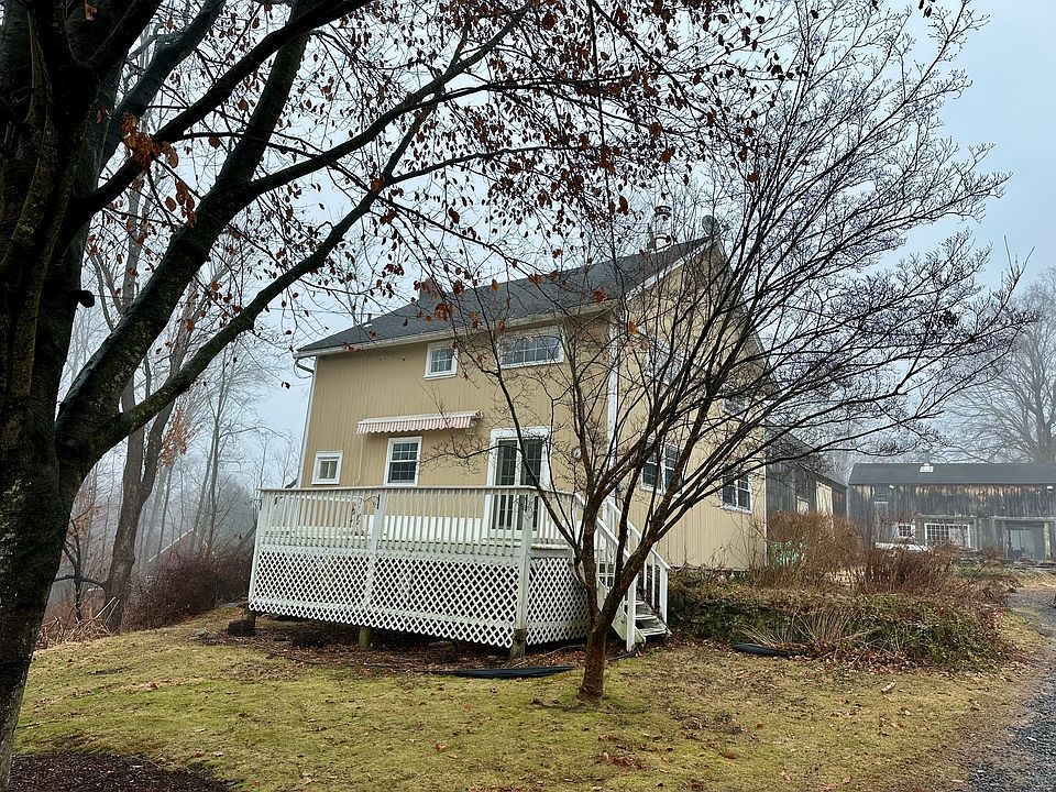 Back of home on shared peaceful property.