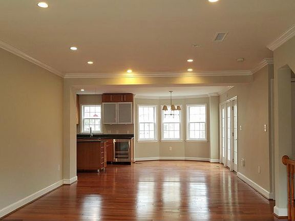 Dining area and living room
