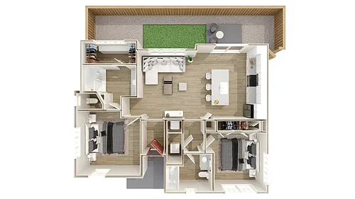Floor plan Two Bedroom