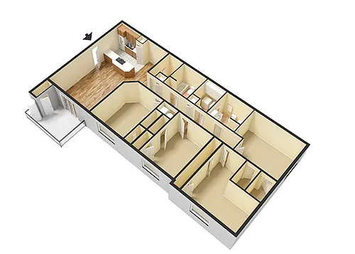 Floor plan Retreat - Renovated