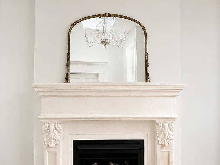 Living room with gas fireplace