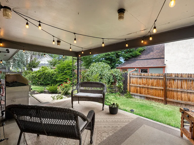 Covered patio off main-level dining area