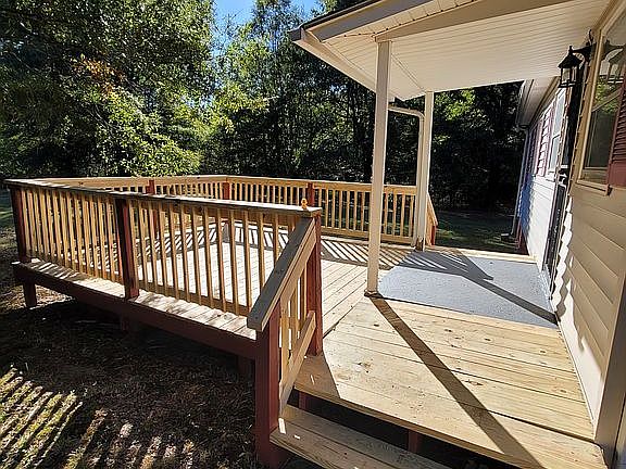 Back deck, new wood