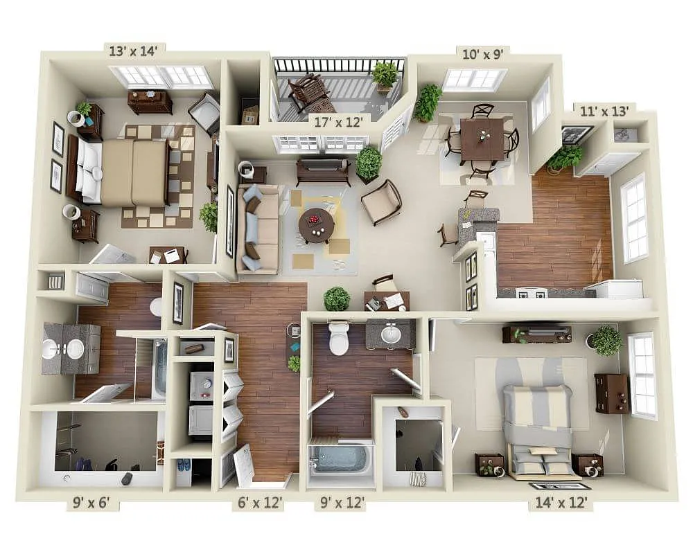 Floor plan Plan B2D
