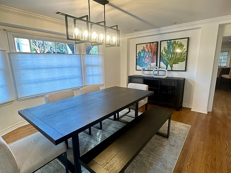 Dining area adjacent kitchen
