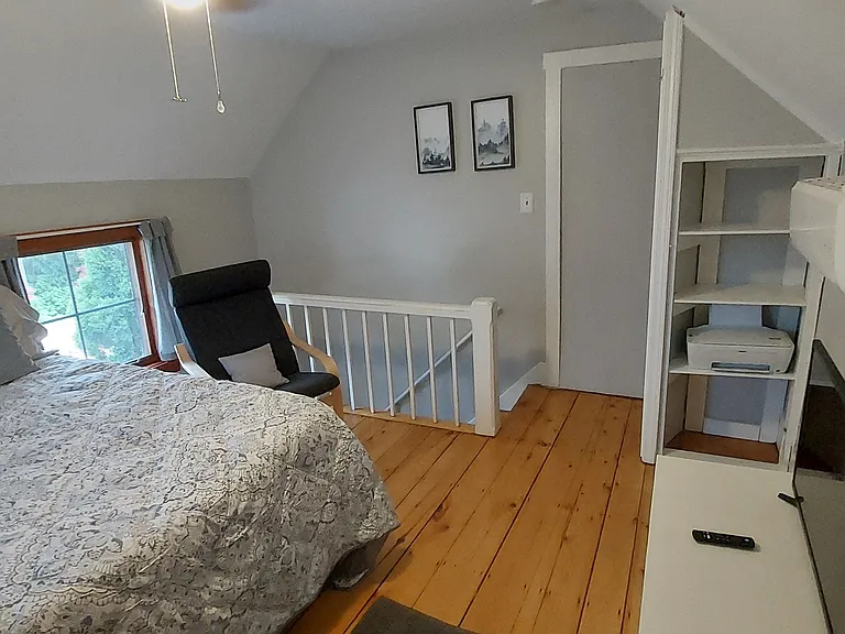 mini split AC and ceiling fan