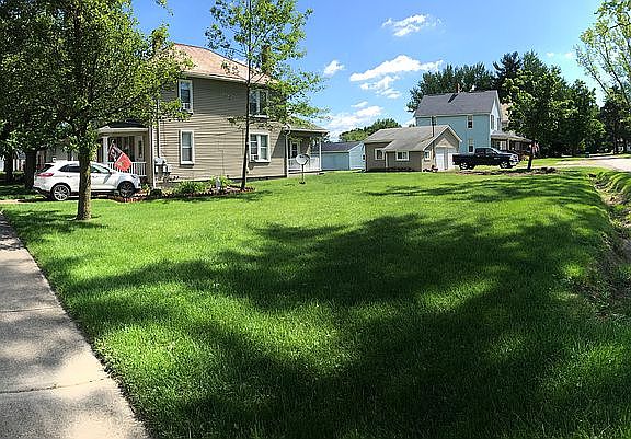 Duplex with detached garage