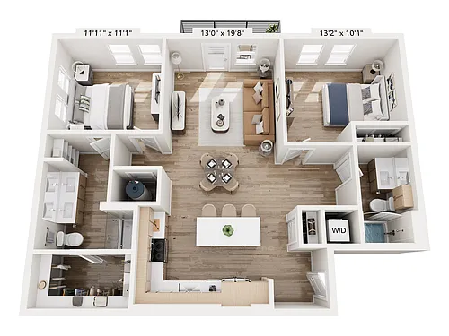 Floor plan The Madison - 2B