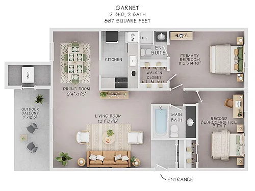 Floor plan Garnet
