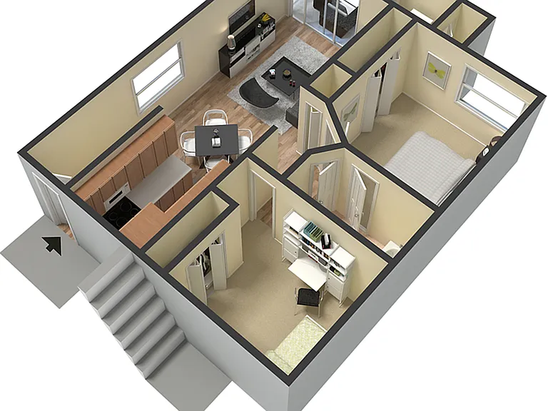 2bed 1 bath - HCove