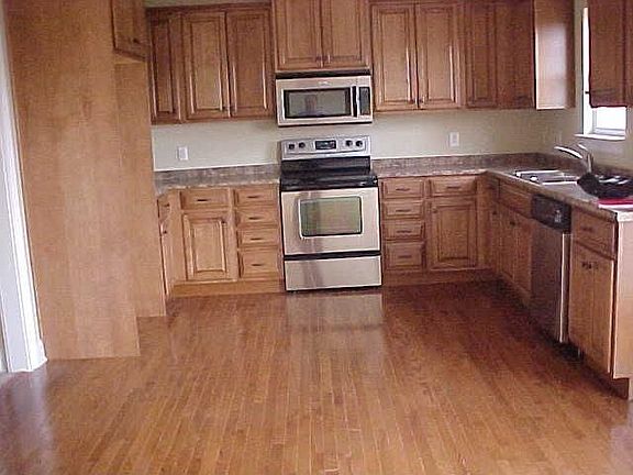 Huge open kitchen with lots of light.