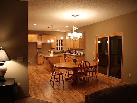 hardwood floors in kitchen and dining
