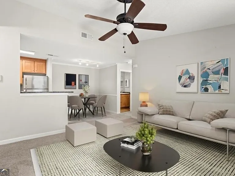 living area with furniture